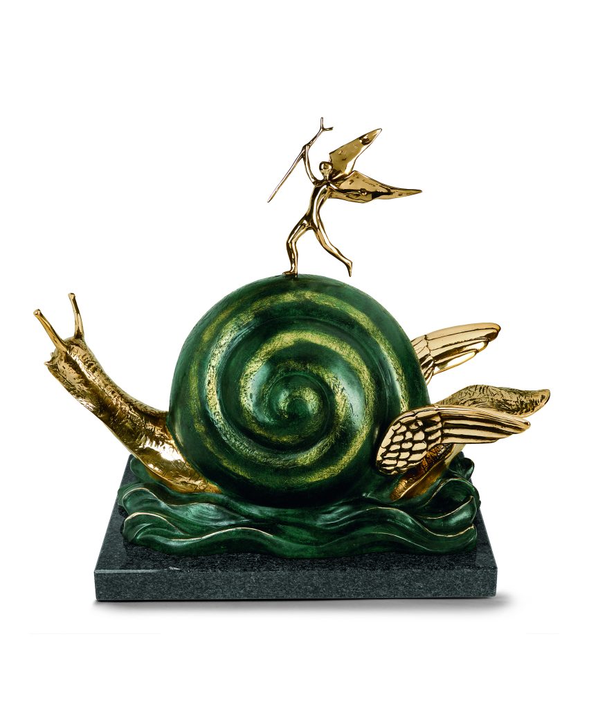 Dalí authentic limited edition bronze "the Snail and the Angel"