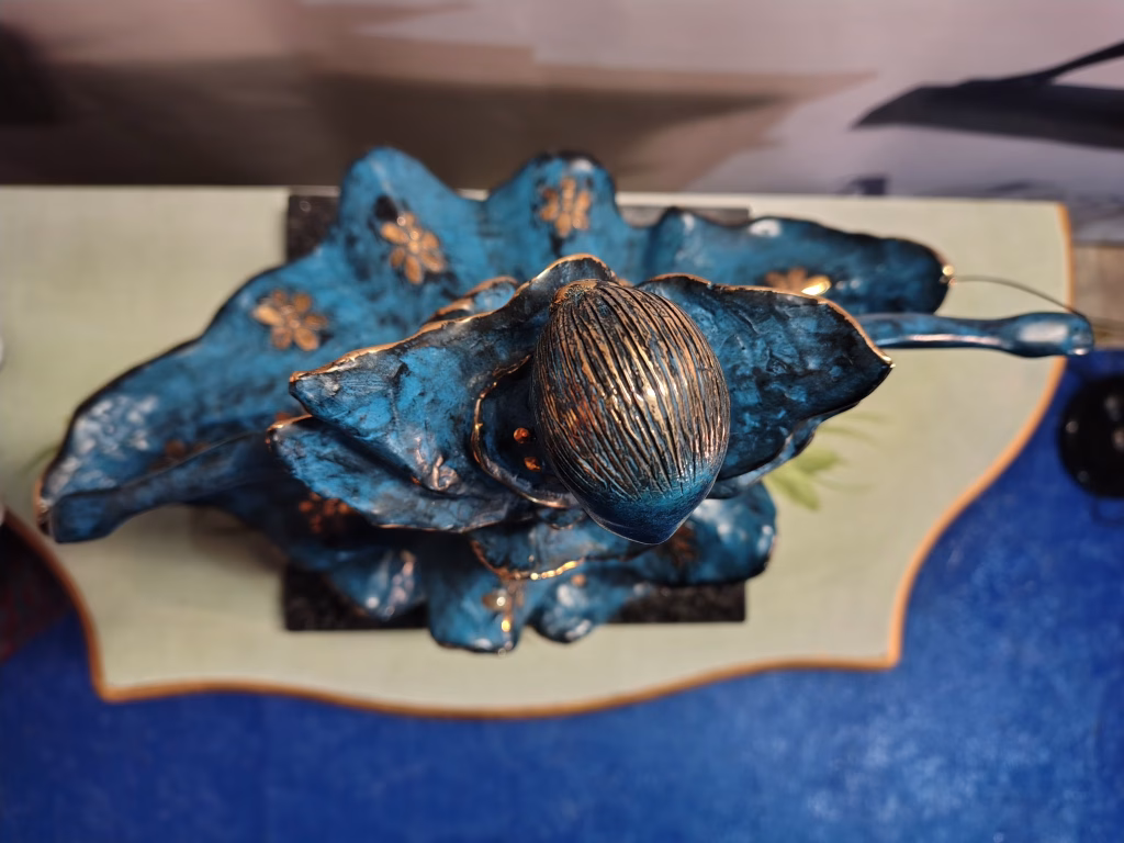 Salvador Dali bronze multiple Dalinian Dancer exhibited in Limassol, Cyprus seen from above